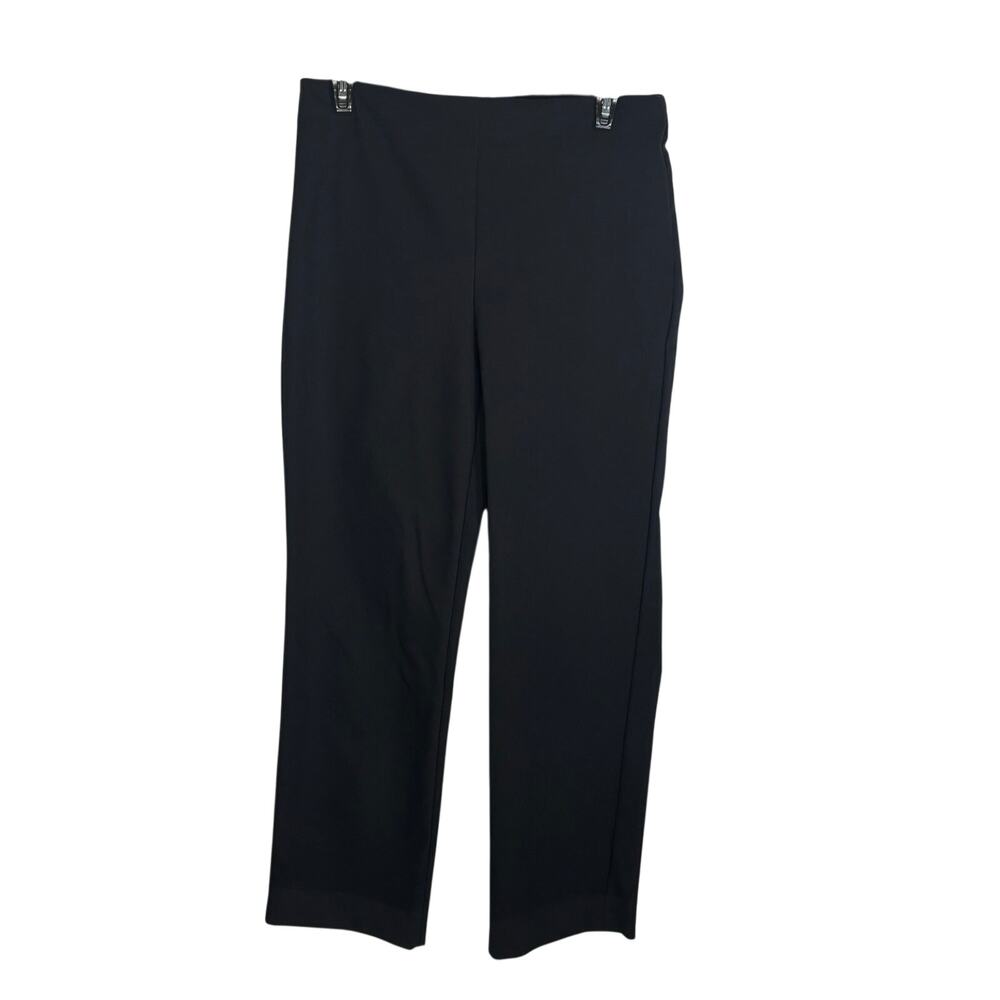 Rachel Zoe Black Straight Leg Dress Pants Career Stretch Womens Size 8